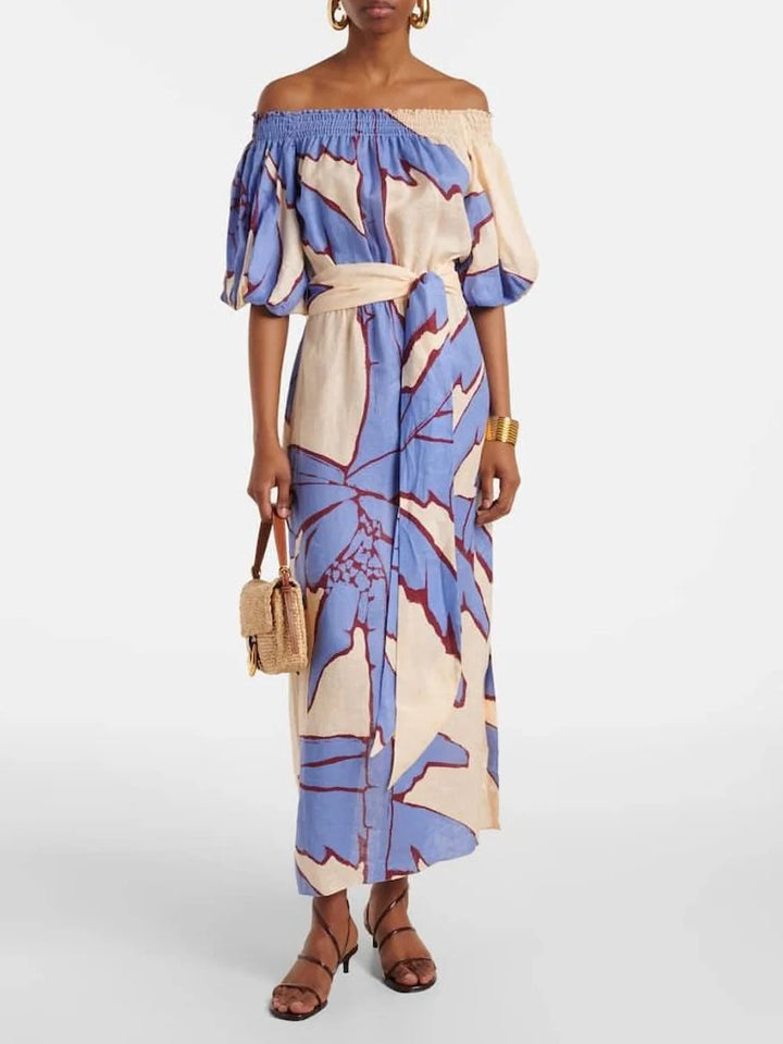 NESSA | ELEGANT DRESS WITH PRINT