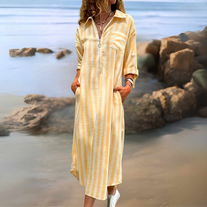 PHOEBE | ELEGANT STRIPED DRESS