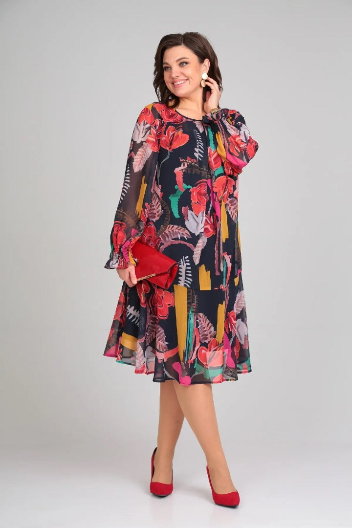 EVIE | COMFORTABLE PLUS SIZE ELEGANT DRESS