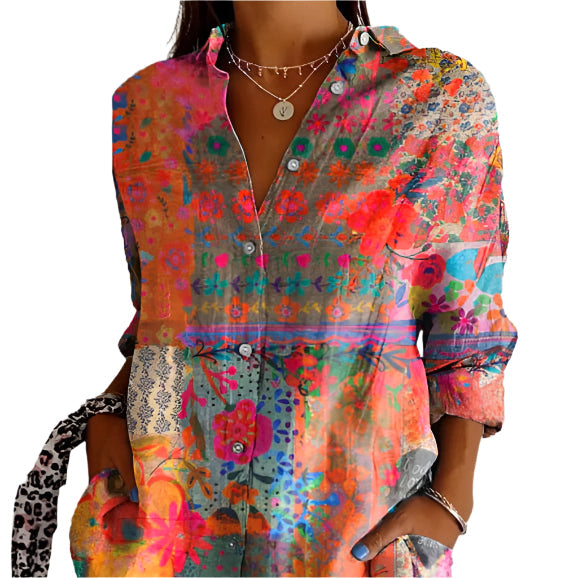 MILLIE | ELEGANT BLOUSE WITH FLORAL PATTERN