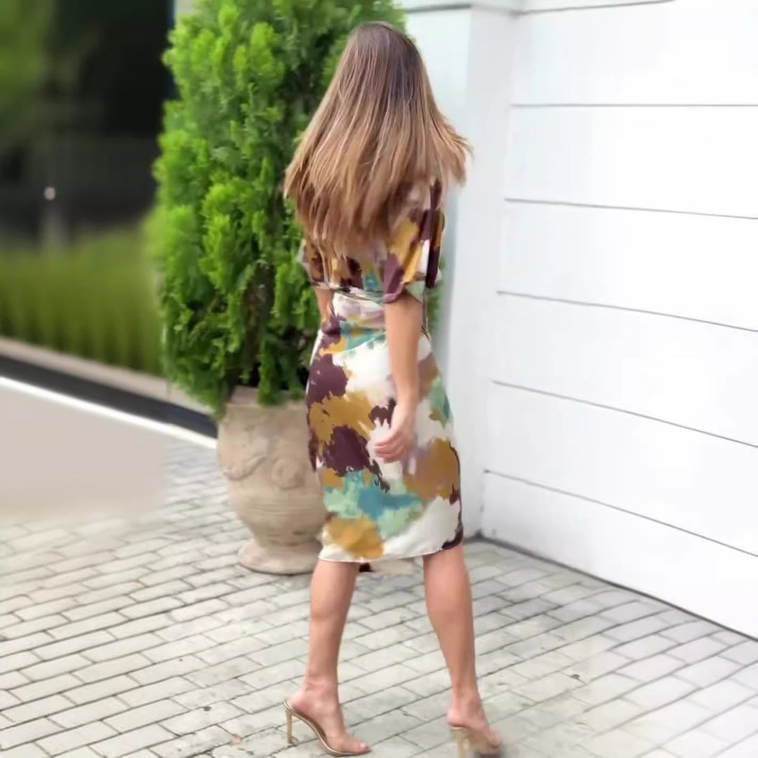 NERMINE | ELEGANT COLOURFUL DRESS