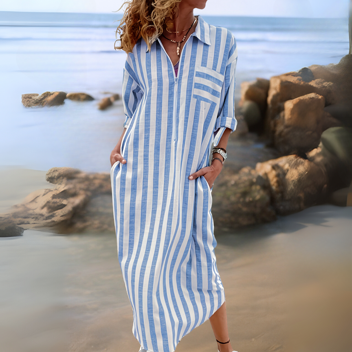 PHOEBE | ELEGANT STRIPED DRESS