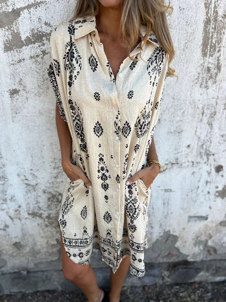 GIA | ELEGANT LONG DRESS WITH BELLY COVERAGE
