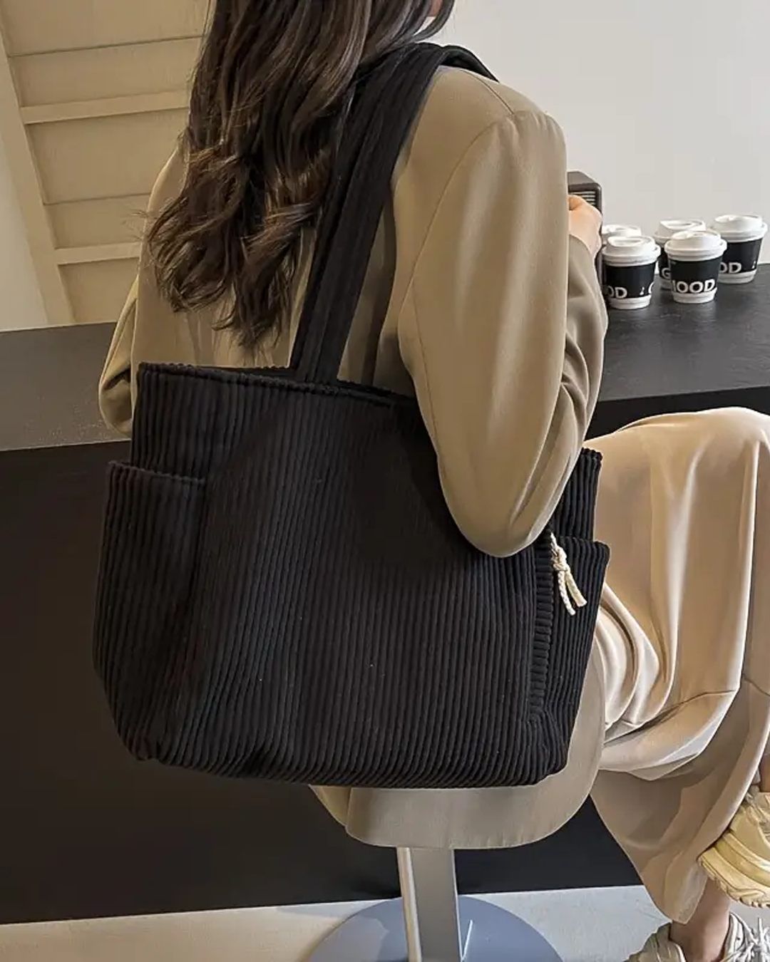 EVIN | CORDUROY STYLE CARRIER BAG