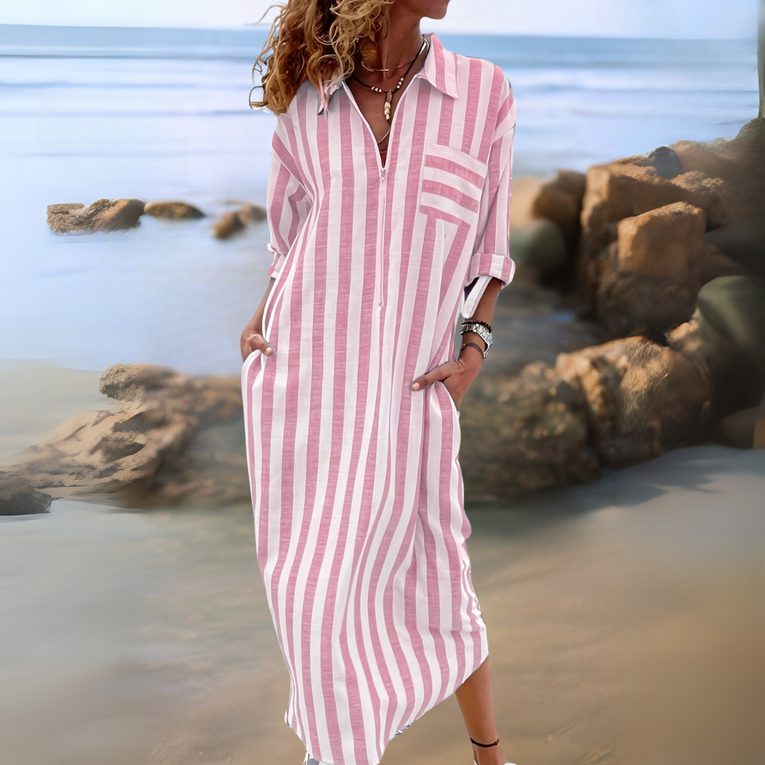 PHOEBE | ELEGANT STRIPED DRESS