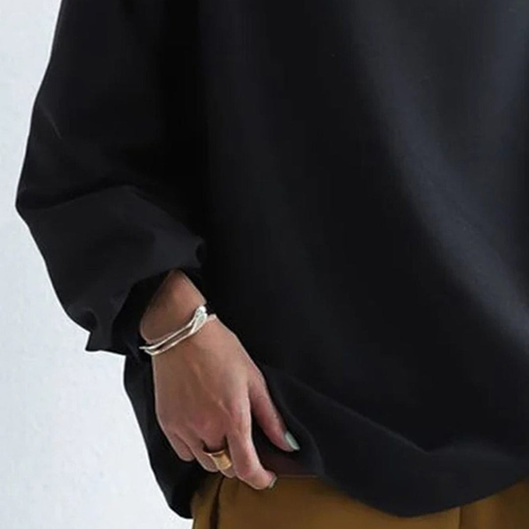 RILANA | ELEGANT TOP WITH HIGH NECK