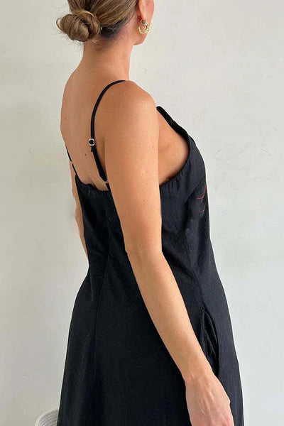 YASINA | ELEGANT SUMMER DRESS WITH FLOWER